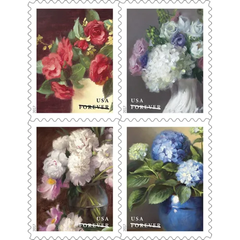 (2017) USPS Flowers from The Garden Forever Stamps