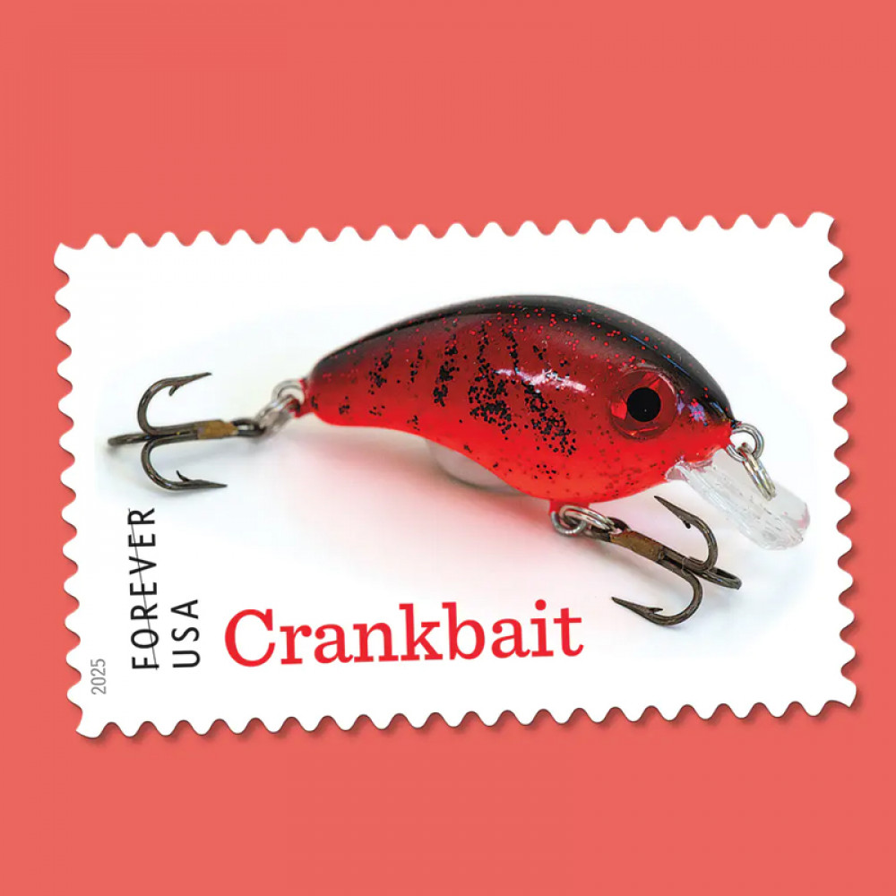 2025 Freshwater Fishing Lures Forever Stamps, Sheetof 20