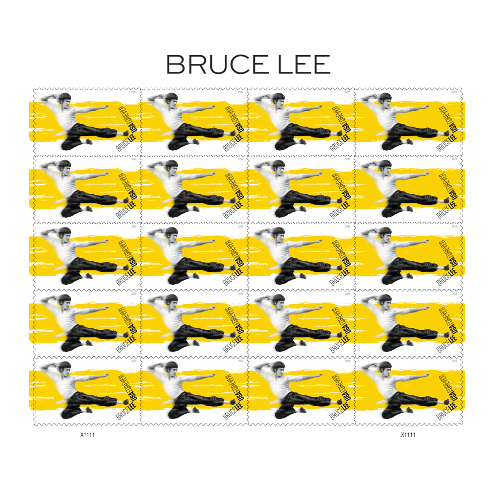 (2026) Bruce Lee Stamps, Sheet of 20